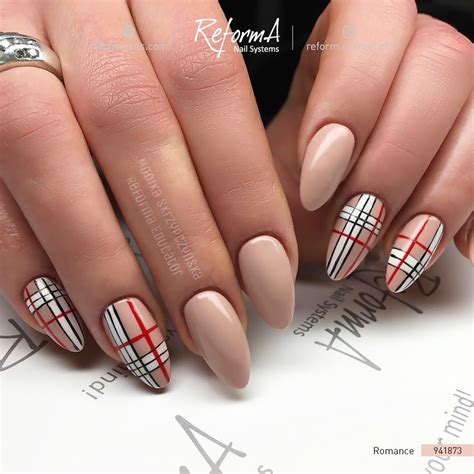 nail art burberry|burberry plaid nail art.